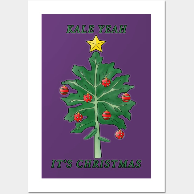 Kale Yeah It's Christmas Wall Art by valifullerquinn